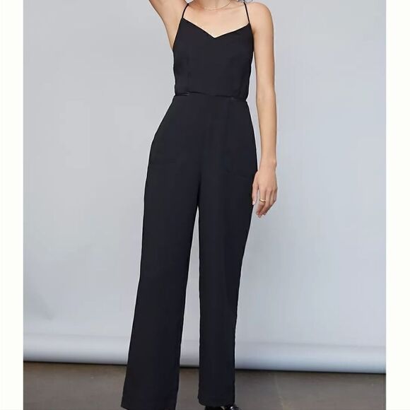 NWT Anthropologie Maeve Magdalena Black Jumpsuit 2 - Picture 1 of 14